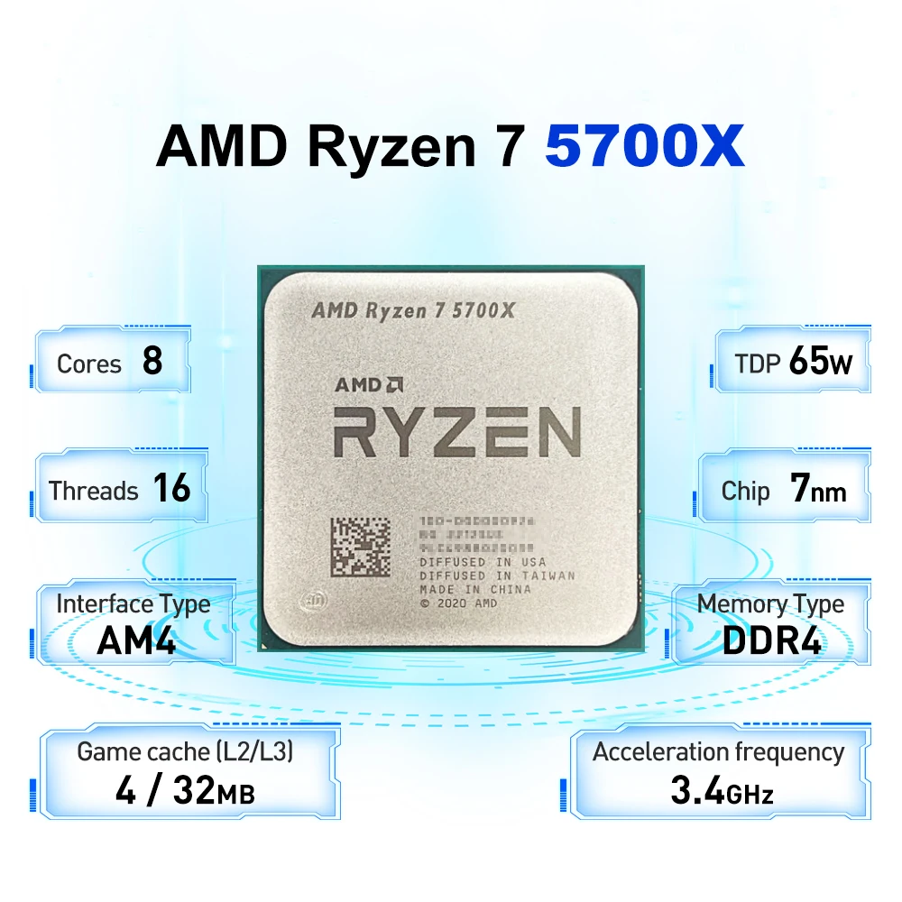 AMD Ryzen 7 5700X + ASUS TUF G - огляд і ціна X870E Atx Motherboard
